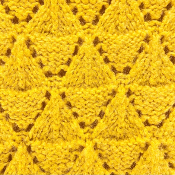Anthropologie Alpaca Blend Sweater Women’s Size XS Sleeping on Snow Yellow Knit - Picture 10 of 12